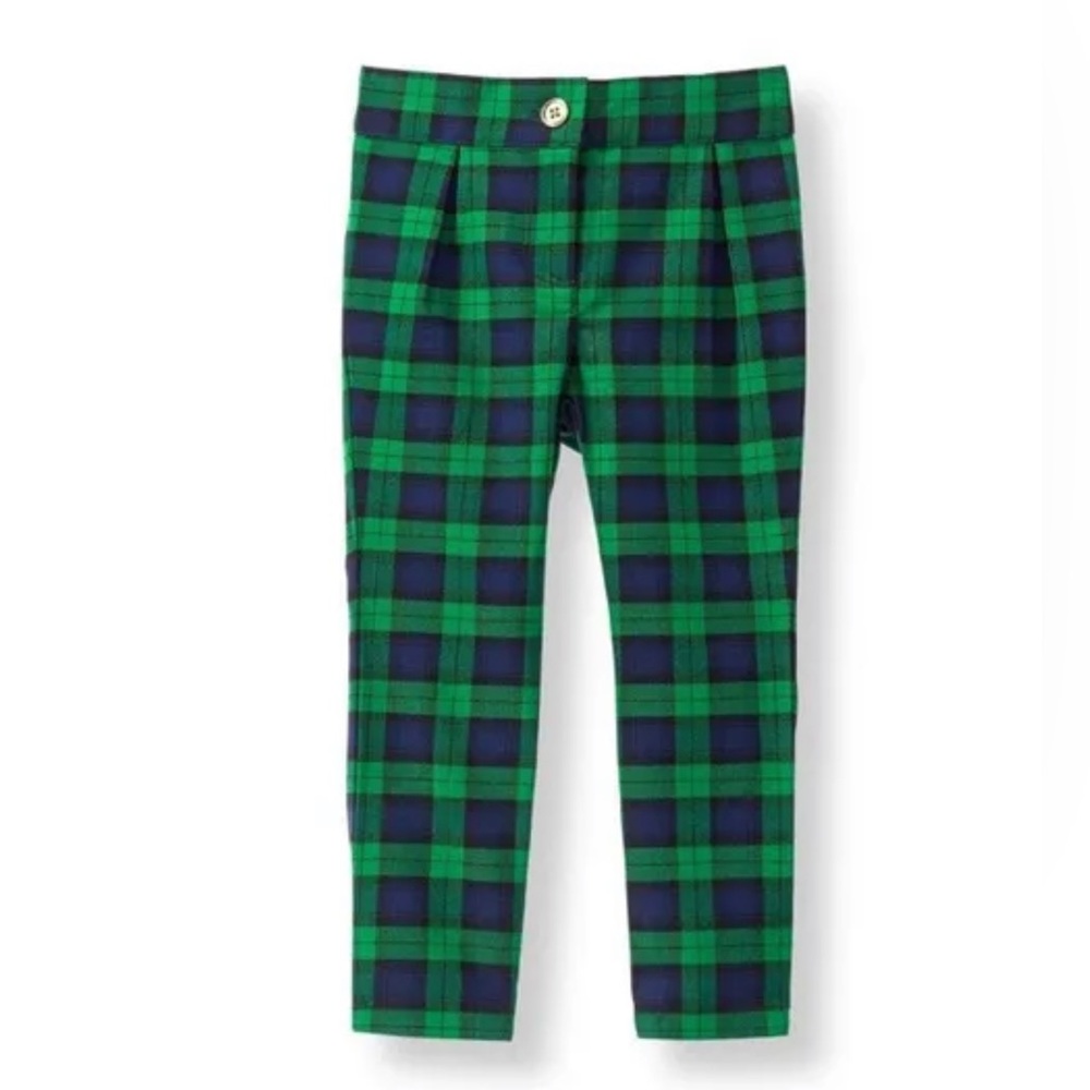 J+J ☘️ Plaid Pants with Elastic Waist 12-18mos EUC
